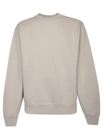 Burberry Long Sleeve Jersey Sweatshirt In Grey