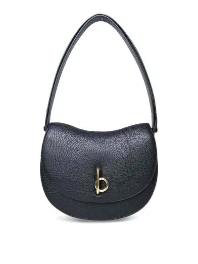 Burberry Medium  Black Leather Bag