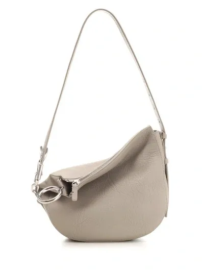 Burberry Medium Knight Zipped Shoulder Bag In Fog