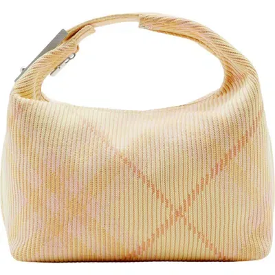 Burberry Mini Peg Top-handle Bag In Sherbet