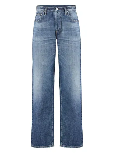 Burberry Wide-leg Jeans In Denim