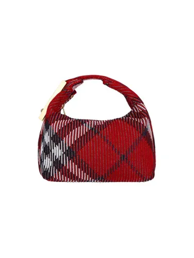 Burberry Mini Handbag "peg" In Red