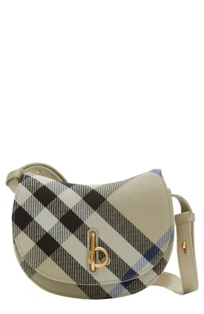 Burberry Rocking Horse Leather Mini Bag In Cream