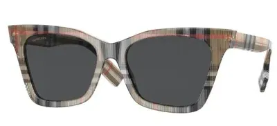 Burberry Woman Sunglasses Be4346 Elsa In Dark Grey