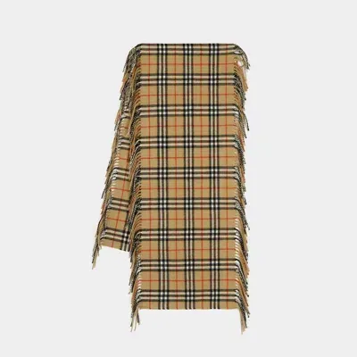 Burberry Mu Scarf -  - Cashmere - Archive Beige