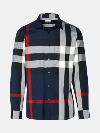 Burberry Camicia Summerton In Navy