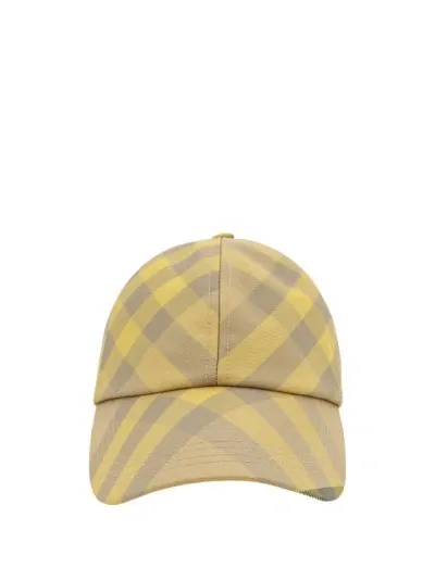 Burberry Bias Check Hat In Brown