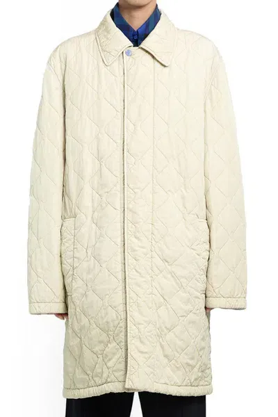 Burberry Padded Coats In Beige