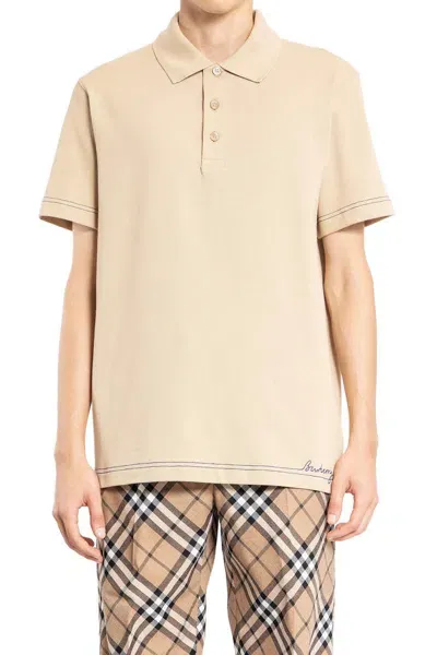 Burberry Polos In Beige