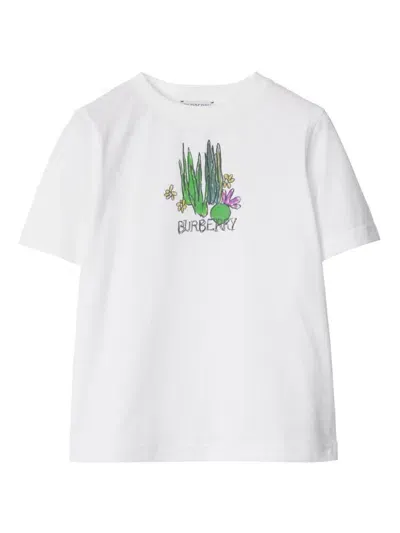 Burberry Kids' Pond T-shirt In White