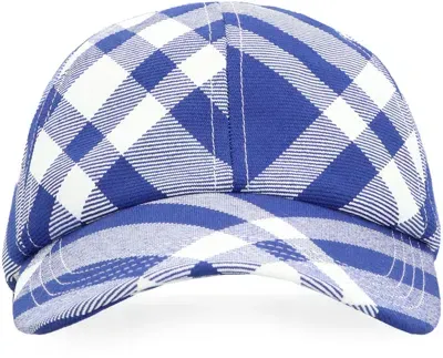 Burberry Printed Baseball Cap In White