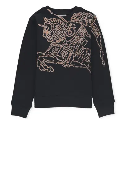 Burberry Kids' Printed Sweatshirt In Black