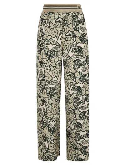 Burberry Printed Trousers In Safari Ip Pattern