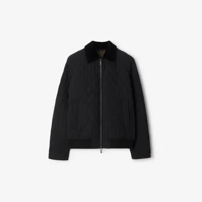 Burberry Quilted Nylon Jacket In Black/snug