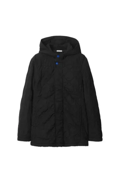 Burberry Quilted Nylon Jacket In Onyx