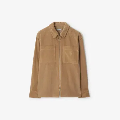 Burberry Relaxed Fit Corduroy Shirt In Teddy