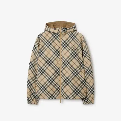 Burberry Reversible Check Jacket In Grain