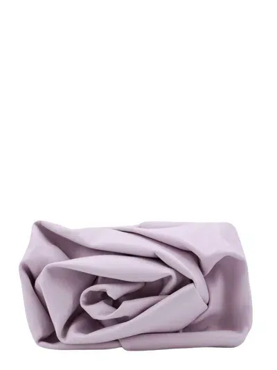 Burberry Rose Clutch In Purple