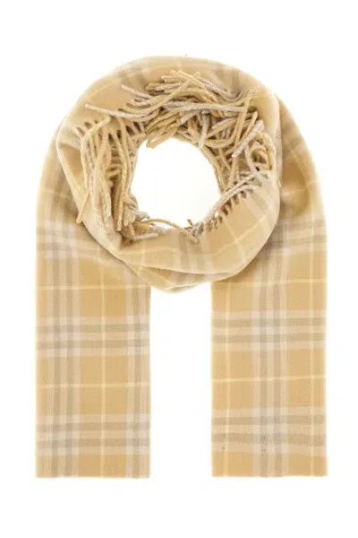 Burberry Scarves In Yellow