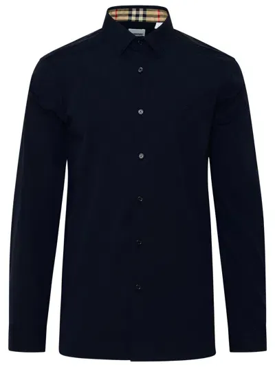 Burberry Sherfield Shirt In Blue Cotton