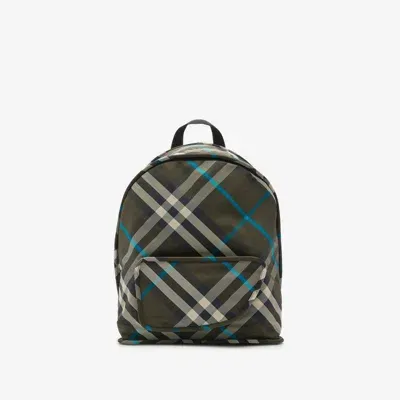 Burberry Shield Backpack In Green