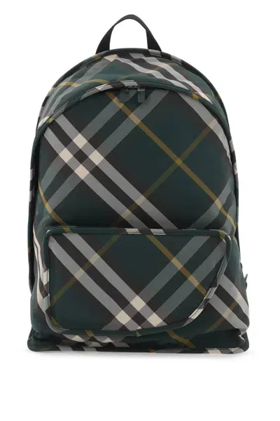 Burberry Shield Backpack In Green