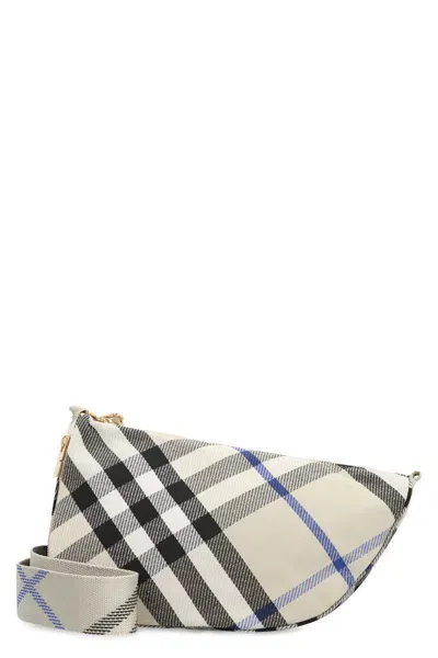 Burberry Shield Messenger Bag In Beige