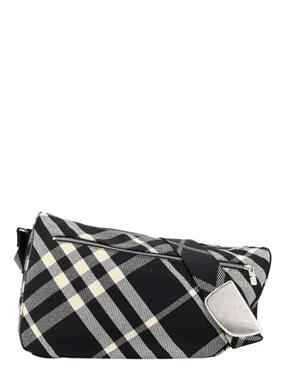 Burberry Shield Messenger Shoulder Bag In Black