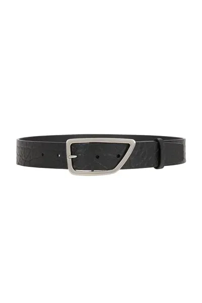 Burberry Shield Pin Belt In Slate