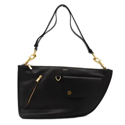 Burberry Shield Twin Shoulder Bag In Black