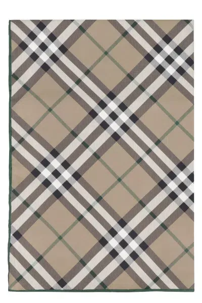 Burberry Silk Scarf In Beige