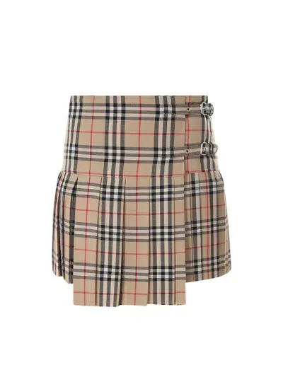 Burberry Skirt In Beige