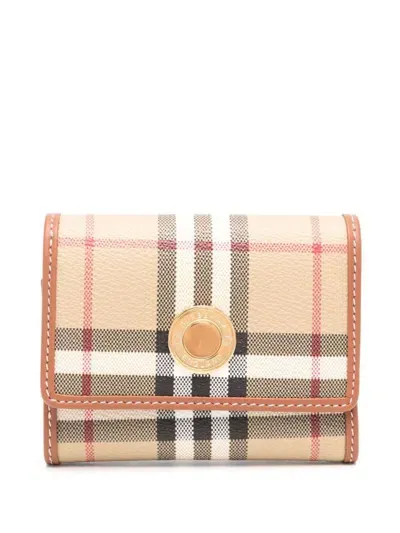 Burberry Small Lancaster Wallet In Nude & Neutrals