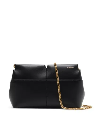 Burberry Snip Chain Clutch Bag In Black