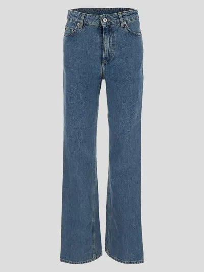 Burberry Straight Fit Jeans In Blue