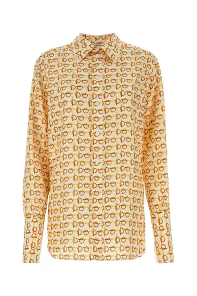 Burberry B Pattern Long-sleeved Shirt In Multicolor