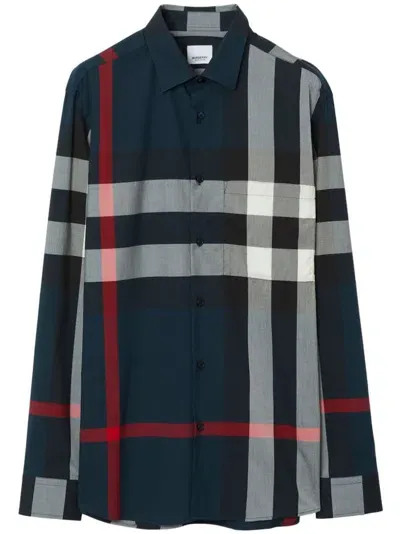 Burberry Summerton Shirt In Multicolor