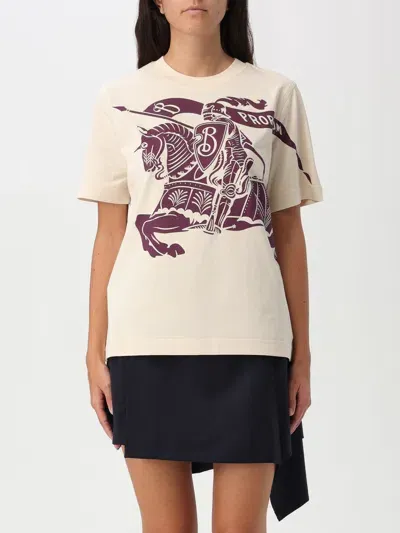 Burberry T-shirt  Woman Color Cream In 奶油色