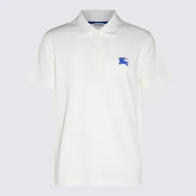 Burberry T-shirt E Polo Salt In White