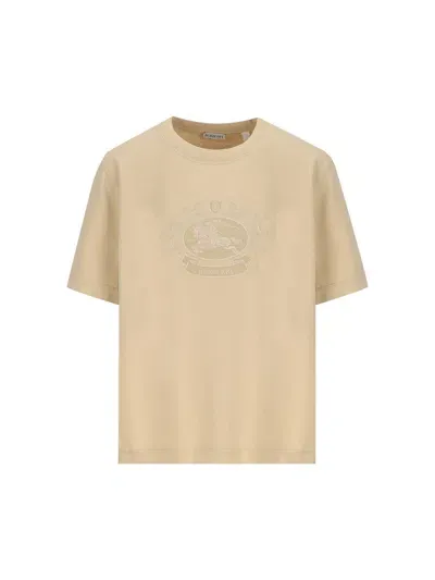 Burberry T-shirts And Polos In Flax