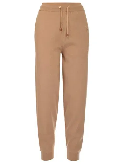 Burberry Tb Monogram Track Pants In Brown