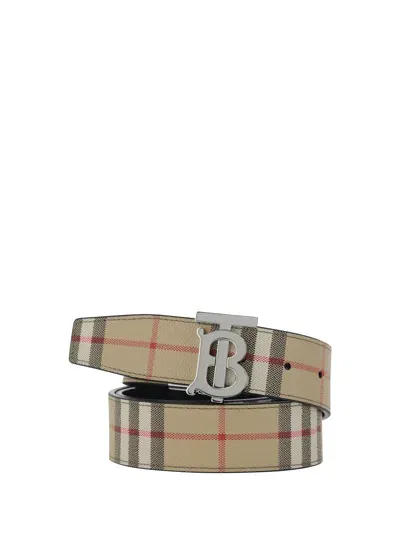 Burberry Belts E Braces In Archive Beige/silver