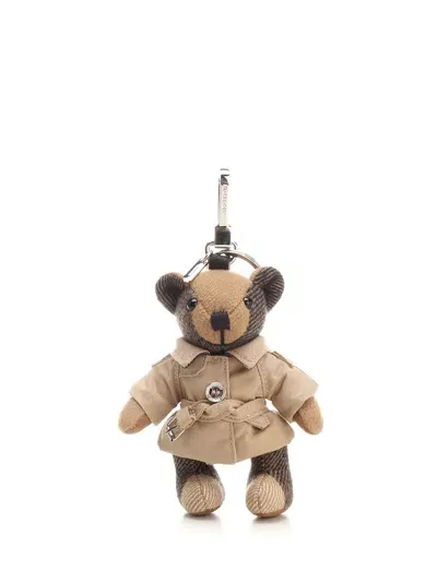 Burberry Thomas Keyring In Beige