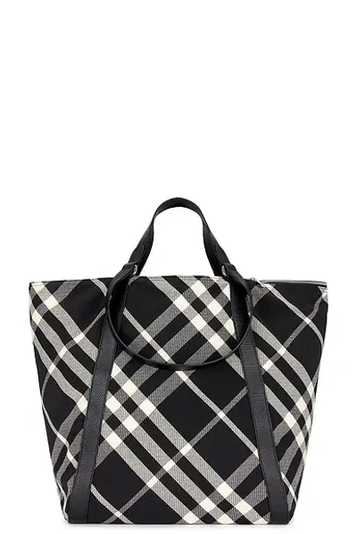 Burberry Tote Bag In Black & Calico