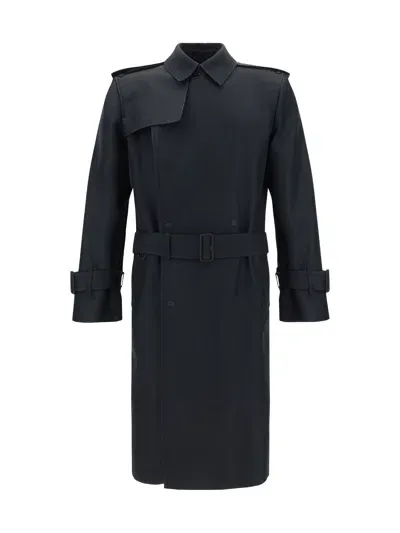 Burberry Trench Coat In Black