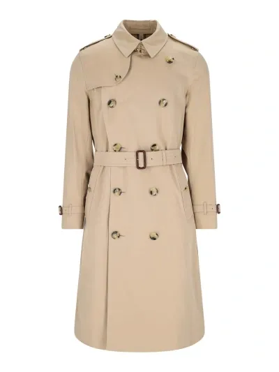 Burberry The Kensington Medium Trench Coat In Neutrals