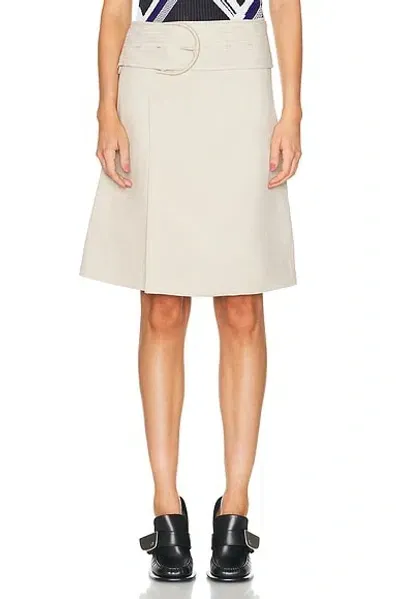 Burberry Trench Mini Skirt In Oat