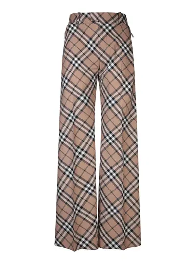 Burberry Trousers In Grey