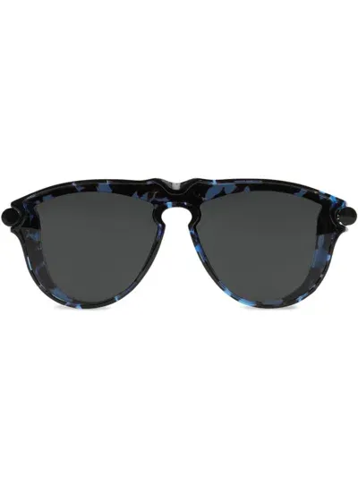 Burberry Tubular Sunglasses In Blue