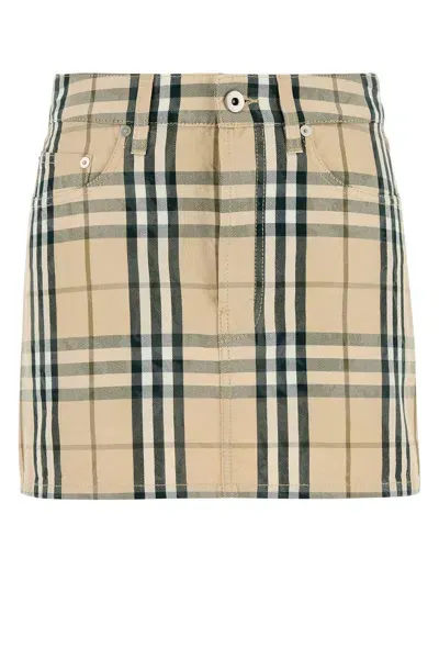 Burberry Skirts In Grainipcheck